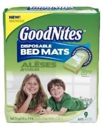 Goodnites disposable bed mats