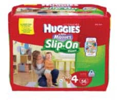 Huggies little movers slip on diapers