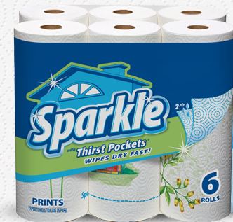 Sparkle paper towels Red plum