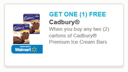Cadbury ice cream bogo
