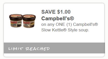 Campbell's slow Kettle style soup July