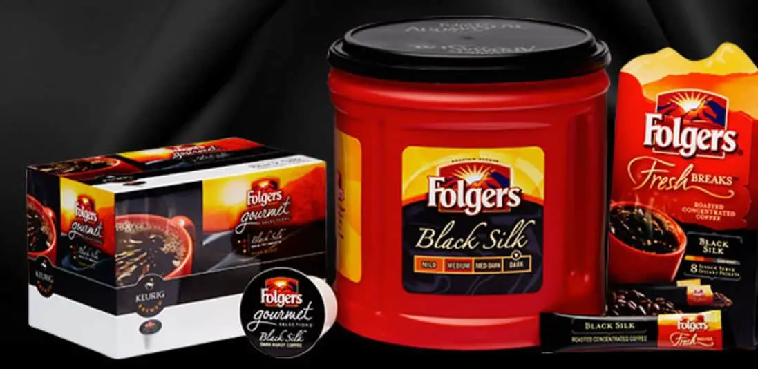 Folgers blacks silk coffee