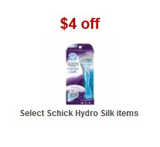 Schick hydro silk target