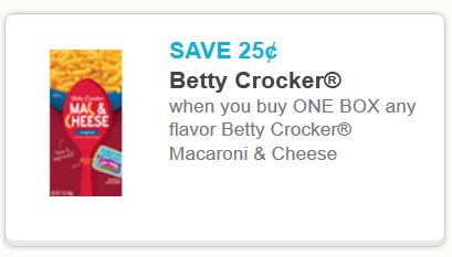 Betty crocker Mac and cheese