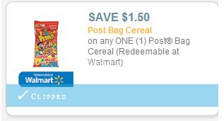 Post bagged cereal