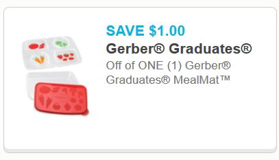 Gerber graduates meal mat