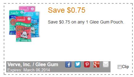Glee gum pouch