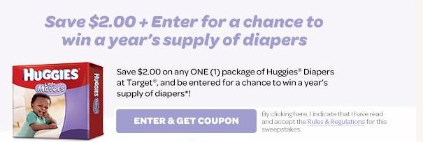 Huggies little movers Target coupon