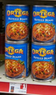 Ortega refried beans $1