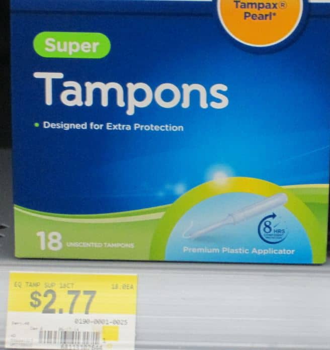 equate tampons