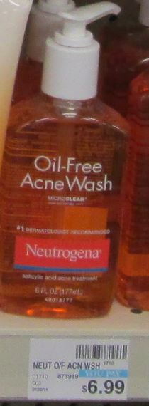 neutorgena acne wash $6.99
