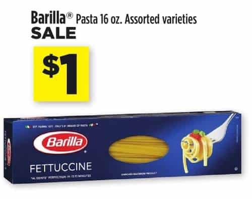 Barilla Pasta Dollar General