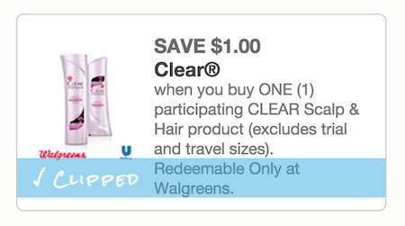 Clear Scalp & Hair Product Coupon
