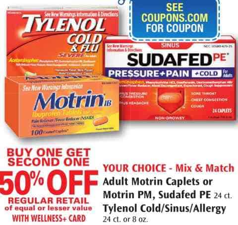 Tylenol Cold & Sinus Rite Aid
