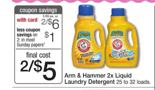 Arm&Hammer Laundry Printable Coupon