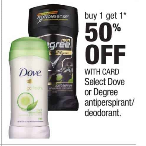 Axe Degree Men, or Dove Men Products Printable Coupon