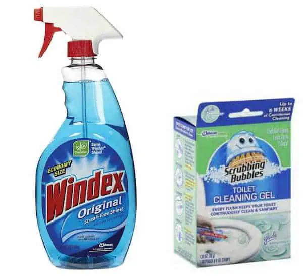 Scrubbing Bubbles Bathroom Windex