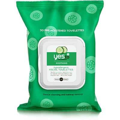 Yes to face towelettes