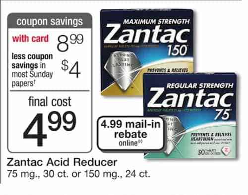 Zantac Mail In Rebate Walgreens