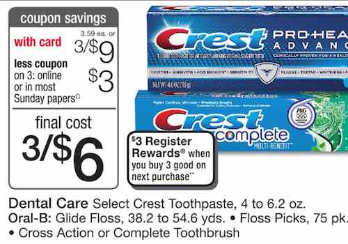Crest Pro-Health Advanced Toothpaste Printable Coupon
