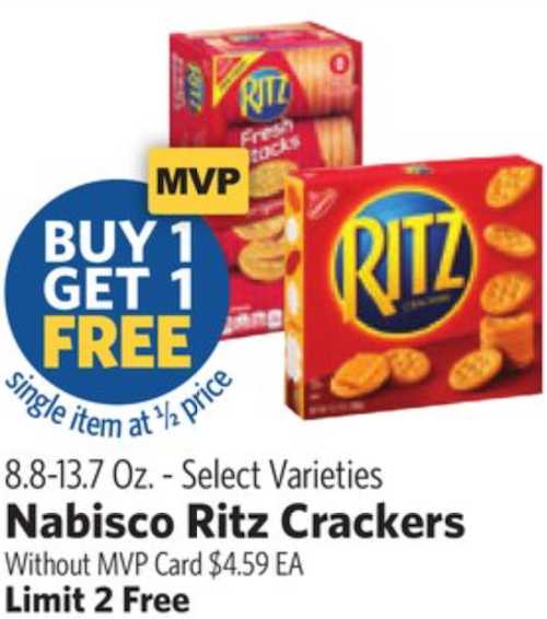 Ritz Crackers Printable Coupon