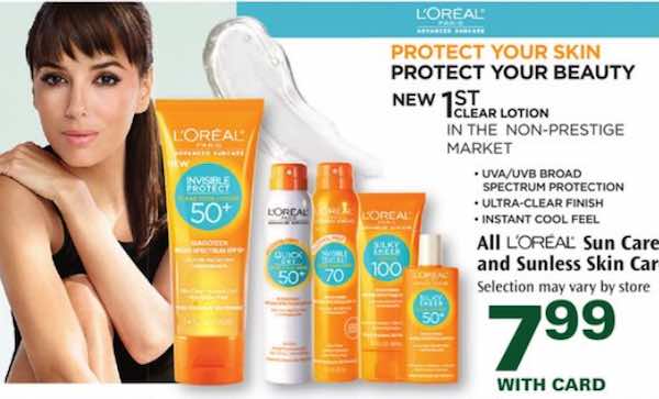 L'Oreal Suncare Products Printable Coupon