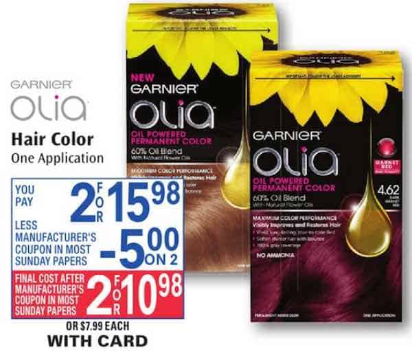 Garnier Olia Haircare Printable Coupon