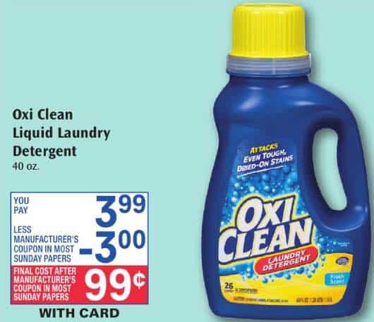OxiClean Detergent Printable Coupon