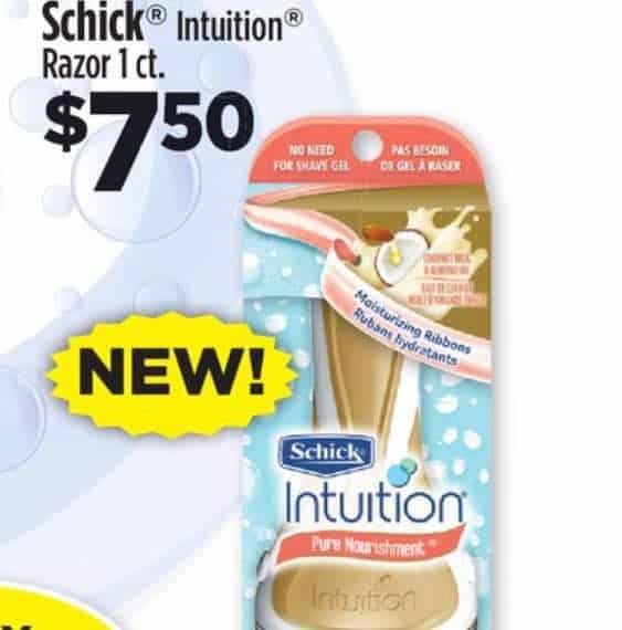 schick intuition razor refill coupons