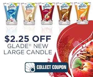 Glade Large Candle Printable Coupon
