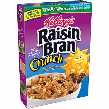 Kellogg's Raisin Bran Crunch Cereal Printable Coupon