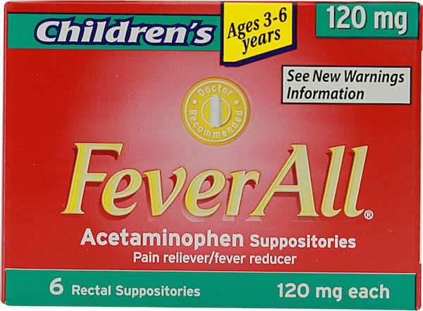 FeverAll Acetaminophen Suppositories Printable Coupon
