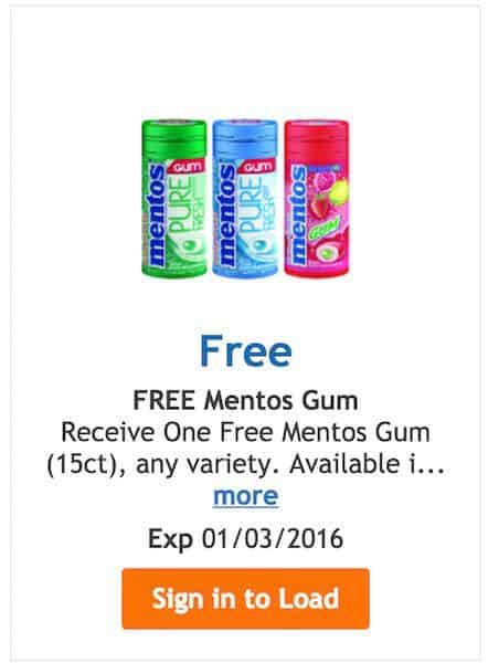 Free Mentos Gum Printable Coupon