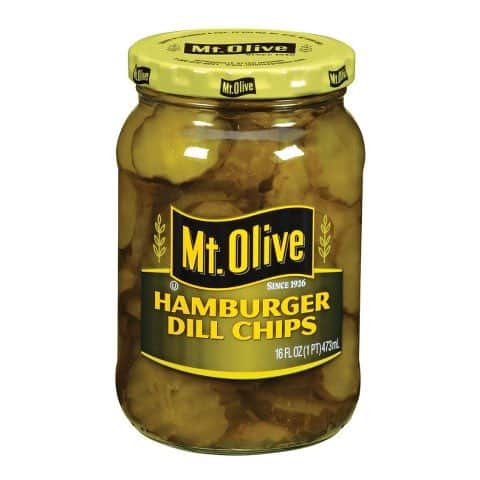 Mt. Olive Hamburger Dill Pickle Chips 16oz Printable Coupon