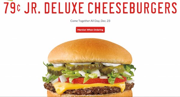 Sonic Jr Deluxe Cheeseburger
