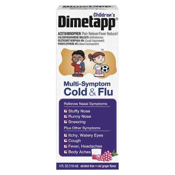 Dimetapp Children's Cold & Flu 4oz Printable Coupon