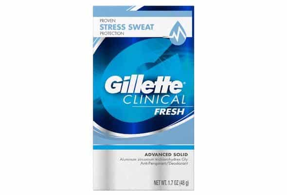 Gillette Clinical Strength Deodorant Printable Coupon