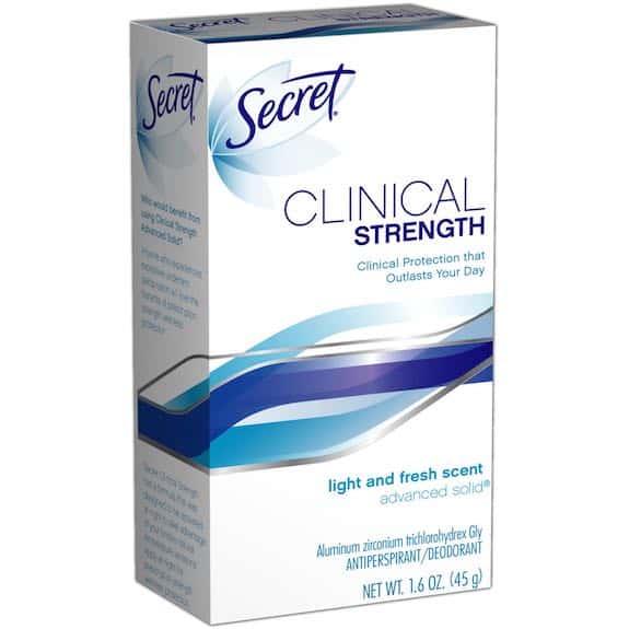 Secret Clinical Invisible Solid Deodorant Printable Coupon