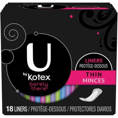 U By Kotex Barely There Liners 18ct Printable Coupon