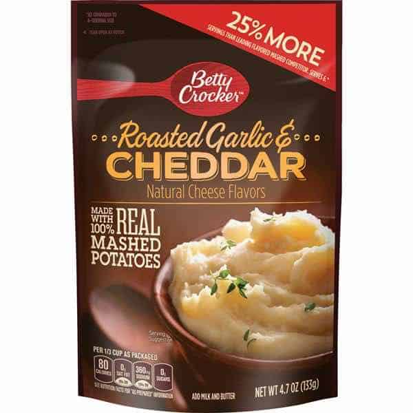 Betty Crocker Roasted Garlic Cheddar Mashed Potatoes