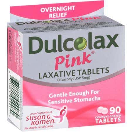Dulcolax Pink Laxative Tablets 90ct Printable Coupon