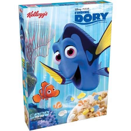 Kellogg's Disney Pixar Finding Dory Cereals Printable Coupon
