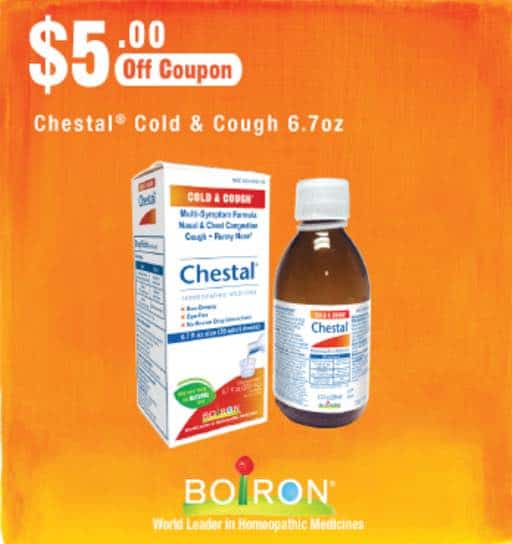 Boiron Chestal Cold & Cough Printable Coupon