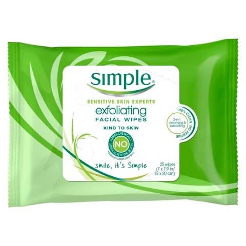 Simple Facial Wipes 25ct Printable Coupon