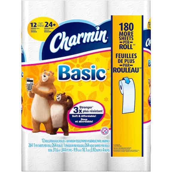 Charmin Basic Big Roll Toilet Paper 12ct Printable Coupon