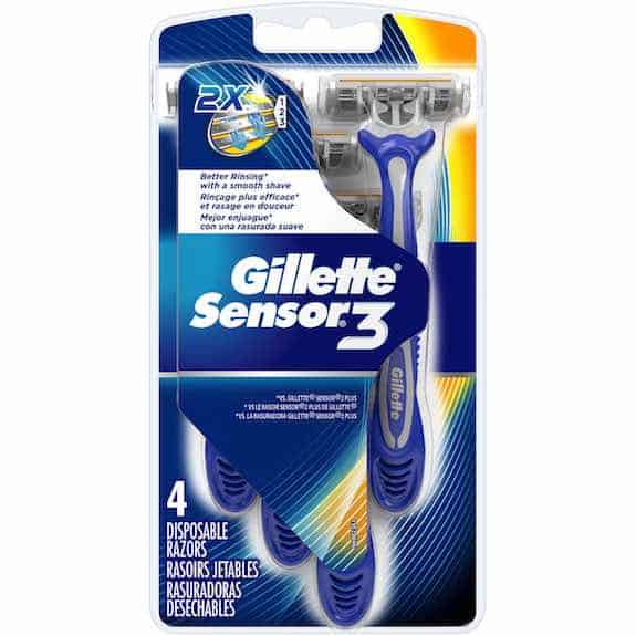 Gillette Sensor 3 Disposable Razor Printable Coupon