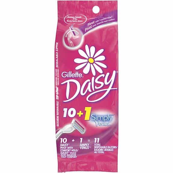 Gillette Daisy Disposable Razor Pack Printable Coupon