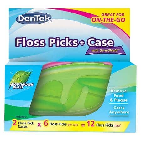 Dentek FLoss Picks + Case Mint Flosser 12ct Travel Size Printable Coupon