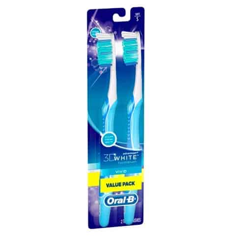 Oral-B 3D White Manual Toothbrush Twin Pack Printable Coupon