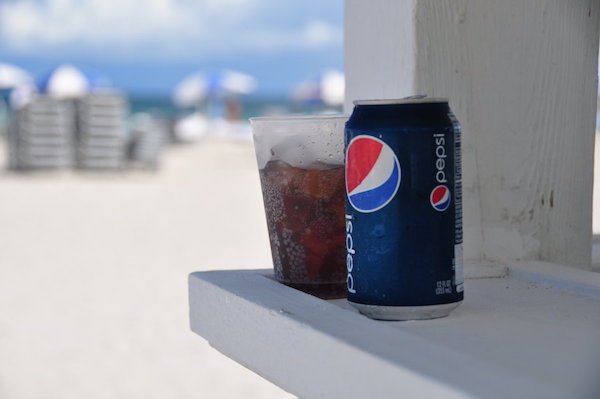 Pepsi At Beach Image